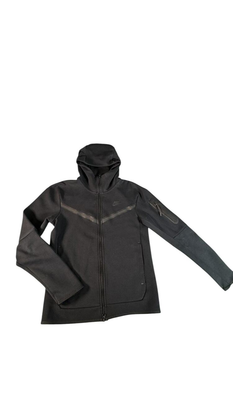 Nike Tech Fleece Full Zip Hoodie Jacket Black Mens Small CU4489-010